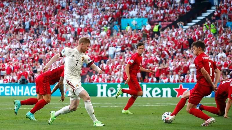 De Bruyne brilliance turns tide for Belgium in Copenhagen thriller