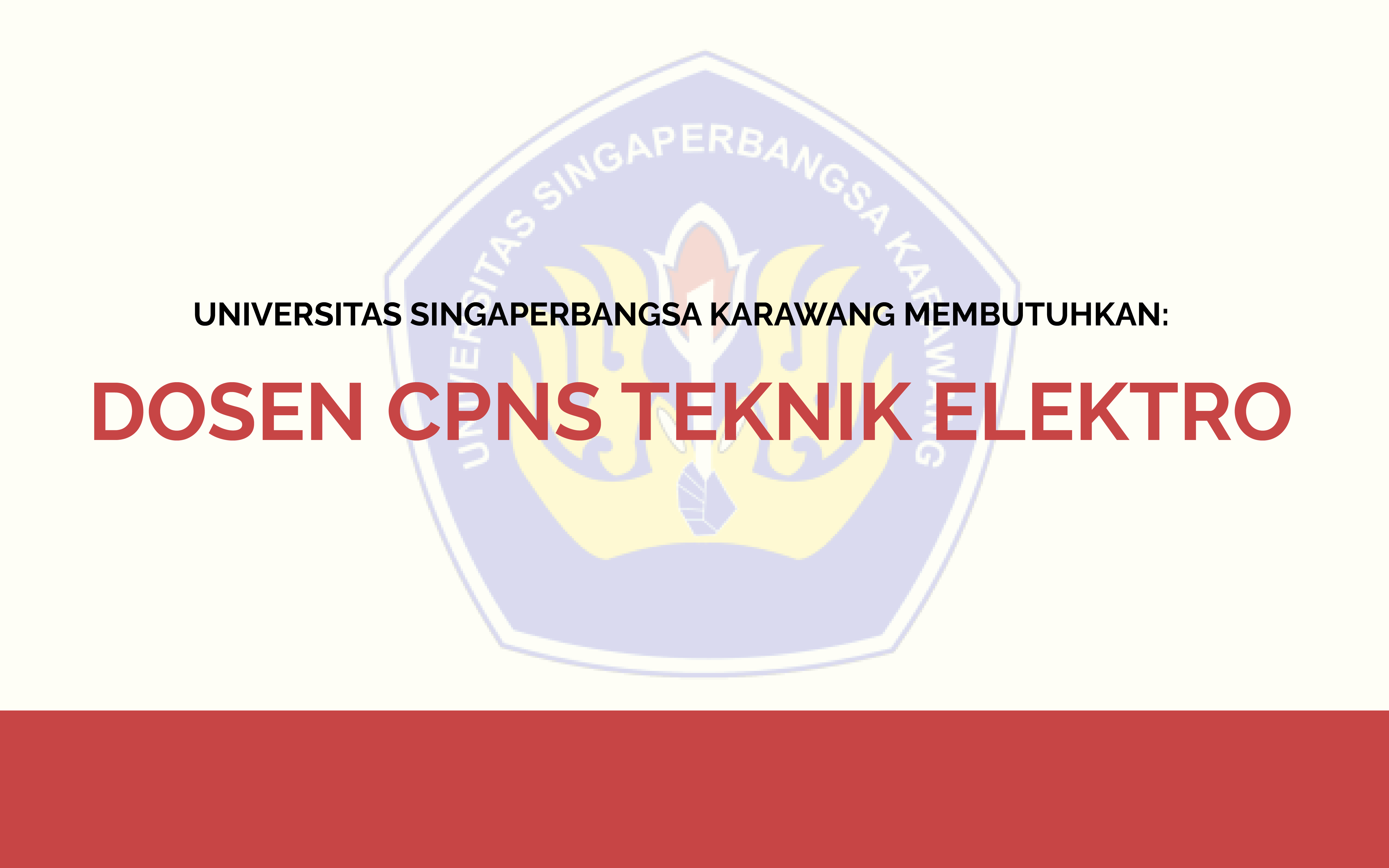 Lowongan CPNS Dosen Teknik Elektro Unsika