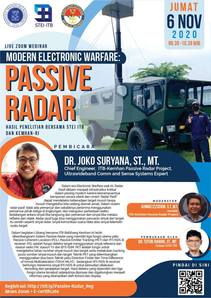 Bincang Riset Akademik STEI: Passive Radar, bersama Dr. Joko Suryana