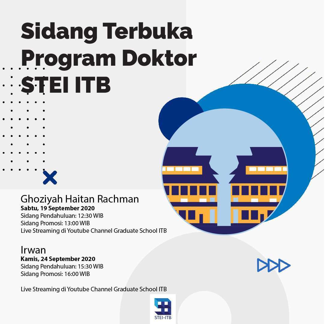 Sidang Terbuka Program Doktor Teknik Elektro dan Informatika