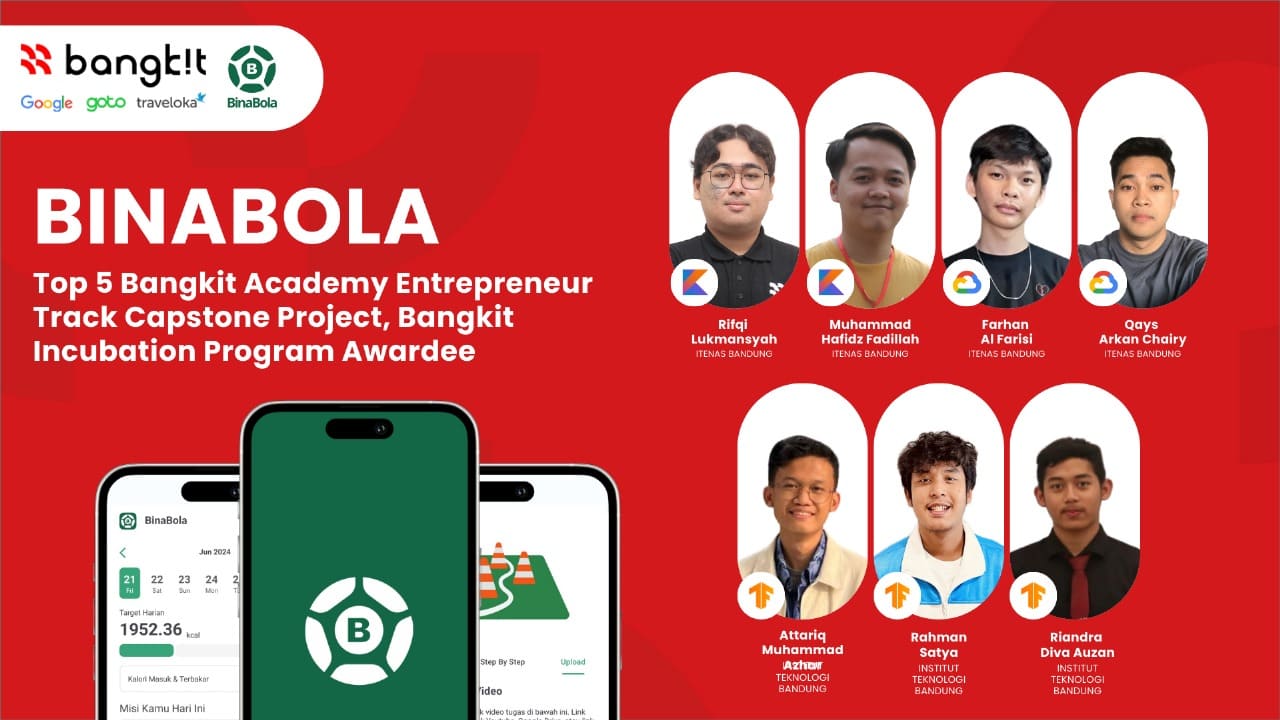 Tim STEI ITB Berkolaborasi dengan ITENAS Raih Top 5 di Bangkit Academy 2024, Siap Kembangkan Aplikasi BinaBola dalam Program Inkubasi