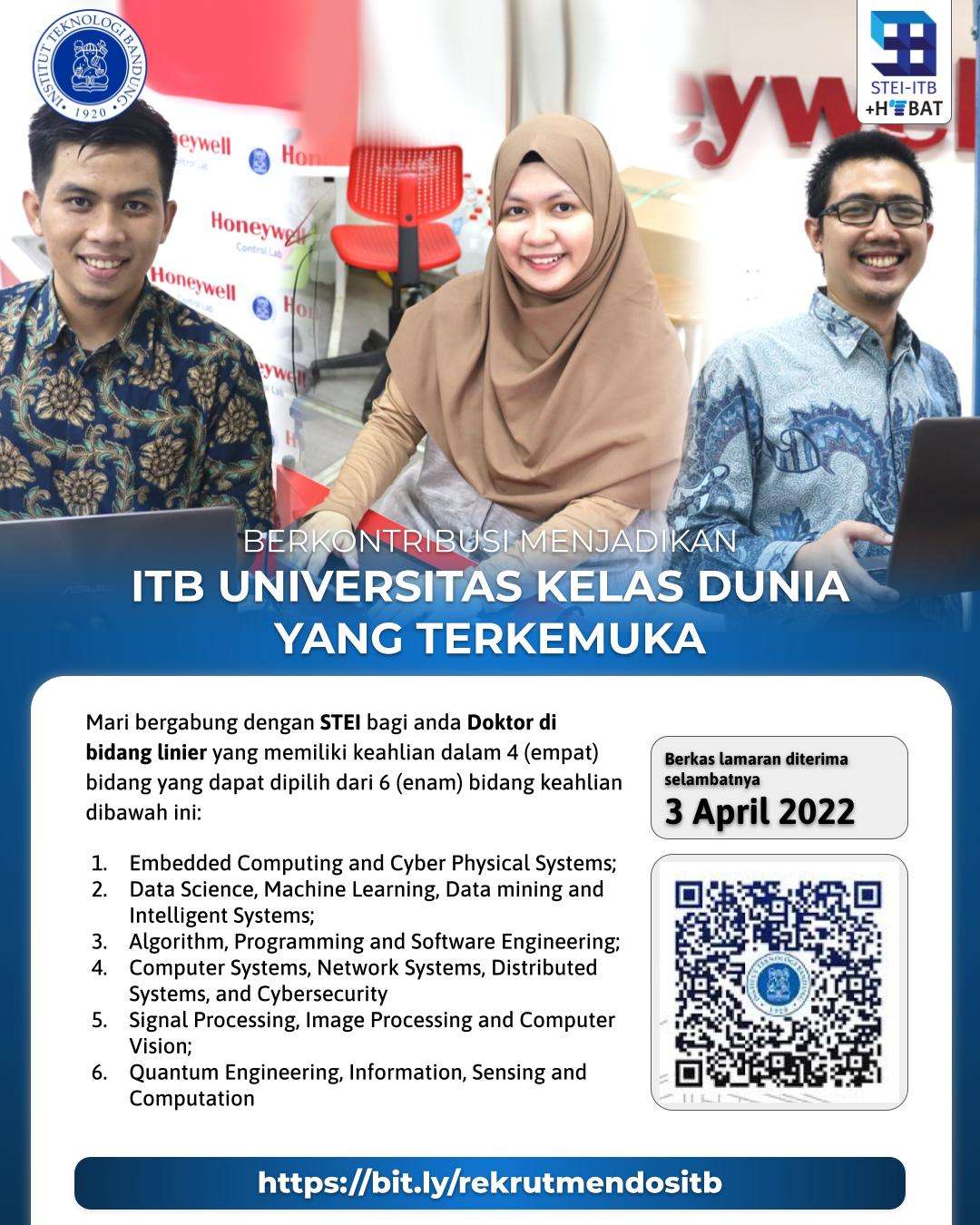 Rekrutmen Calon Dosen Tetap STEI ITB