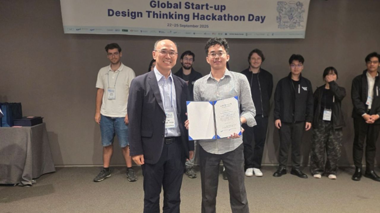 Mahasiswa STEI ITB Raih Juara 1 pada “2025 Global Start-up Design Thinking Hackathon Day” di Korea Selatan