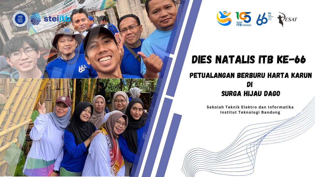 STEI ITB Berpartisipasi dalam Petualangan Berburu Harta Karun di Surga Hijau Dago, Meriahkan Dies Natalis ITB ke-66