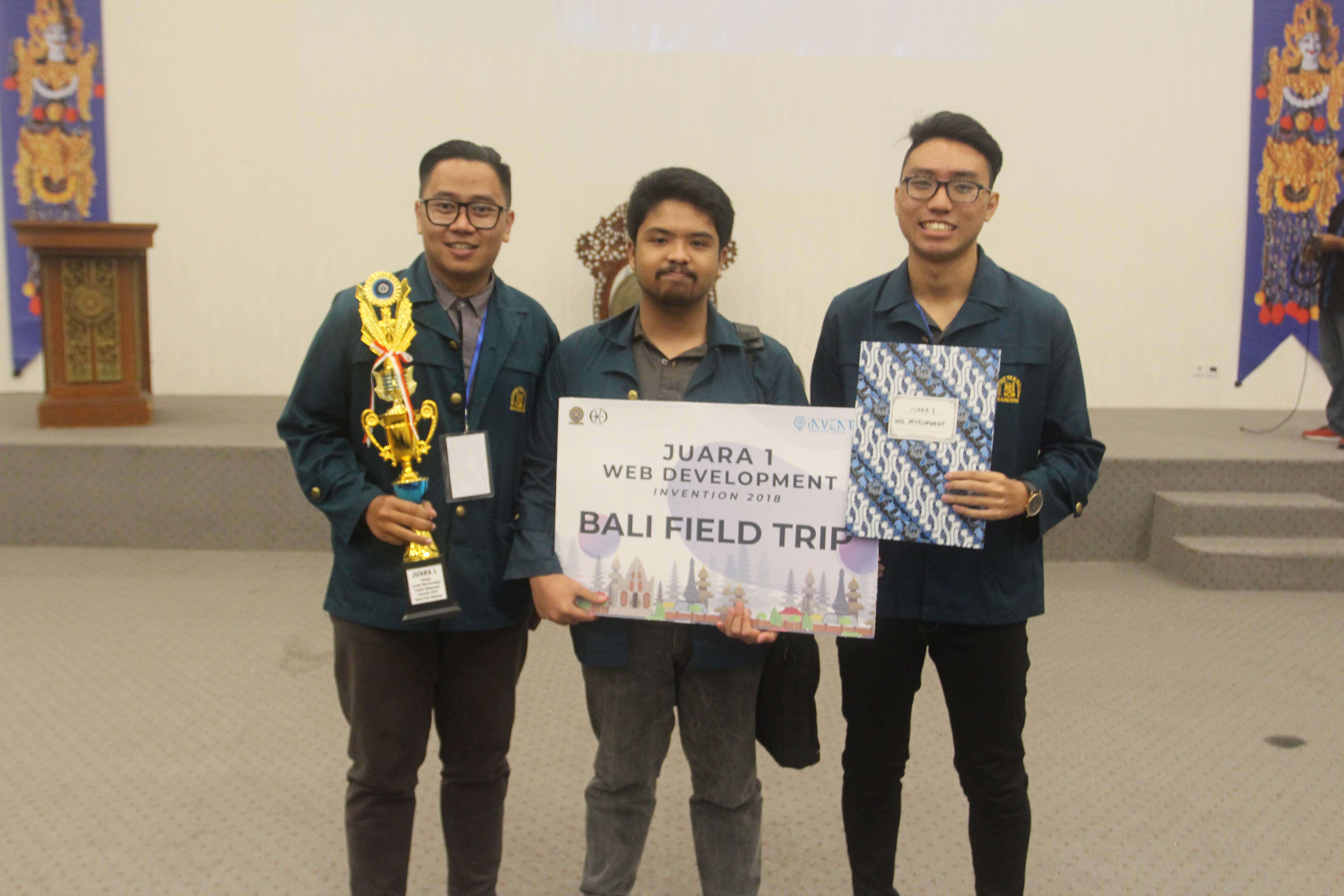 Tim Siapa dari ITB meraih juara I dalam kompetisi Web Development INVENTION 2018