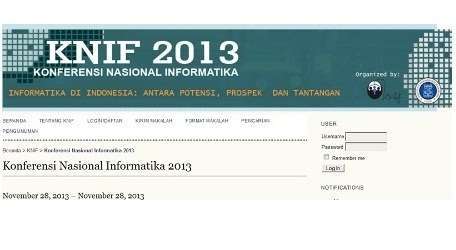 Konferensi Nasional Informatika-2013