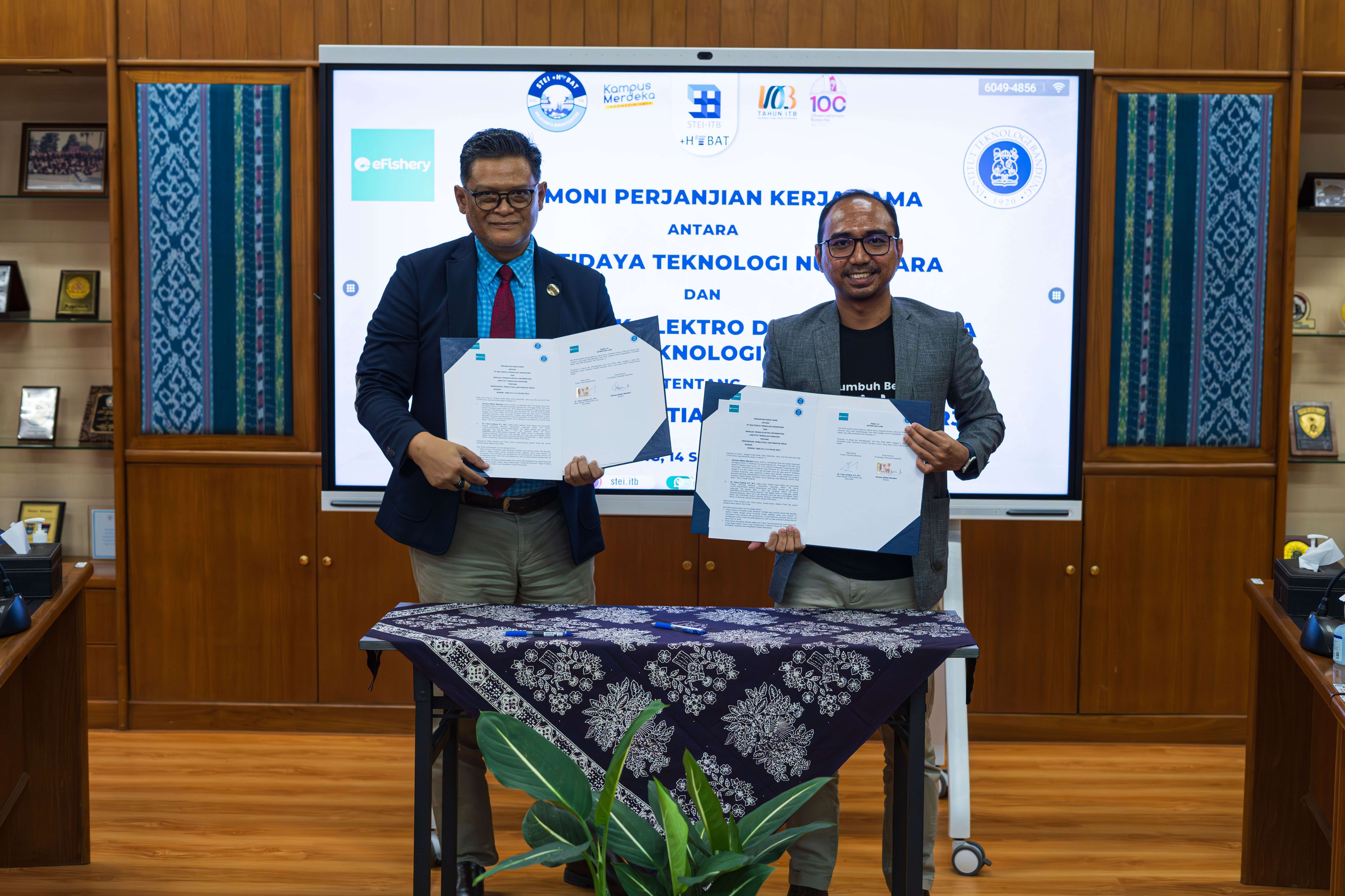 STEI ITB dan eFishery Tingkatkan Inovasi melalui Penandatanganan MoA pada Seremoni PKS