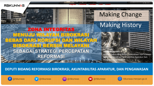Sosialisasi Pembangunan ZI WBK/WBBM, Budaya Kerja dan Pola Pikir