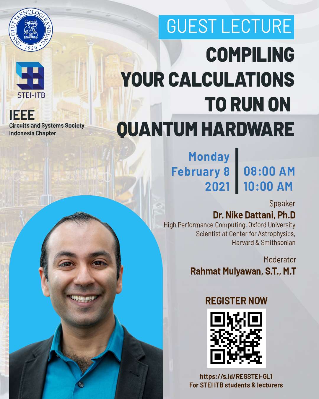Kuliah Tamu: Compiling Your Calculations to Run on Quantum Hardware