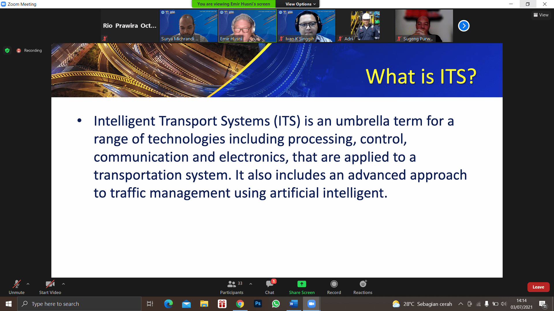 STEI ITB Explains How Intelligent Transport Systems (ITS) Work in Indonesia