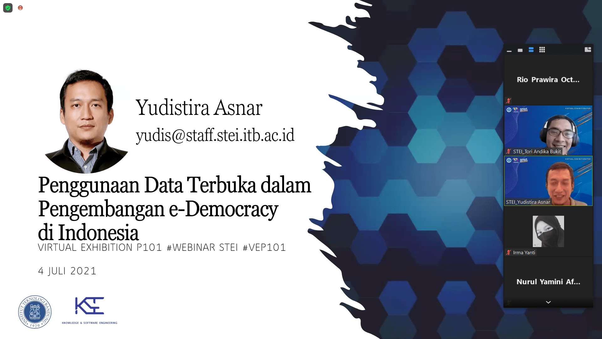 Yudistira Dwi Wardhana Asnar, S.T, Ph.D: Open Data Plays an Active Role in Government