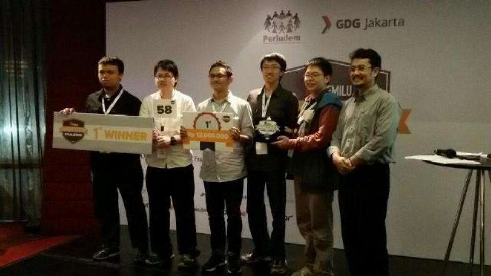 Tim Ice Barble : Juara I di Perlombaan Aplikasi Pemilu