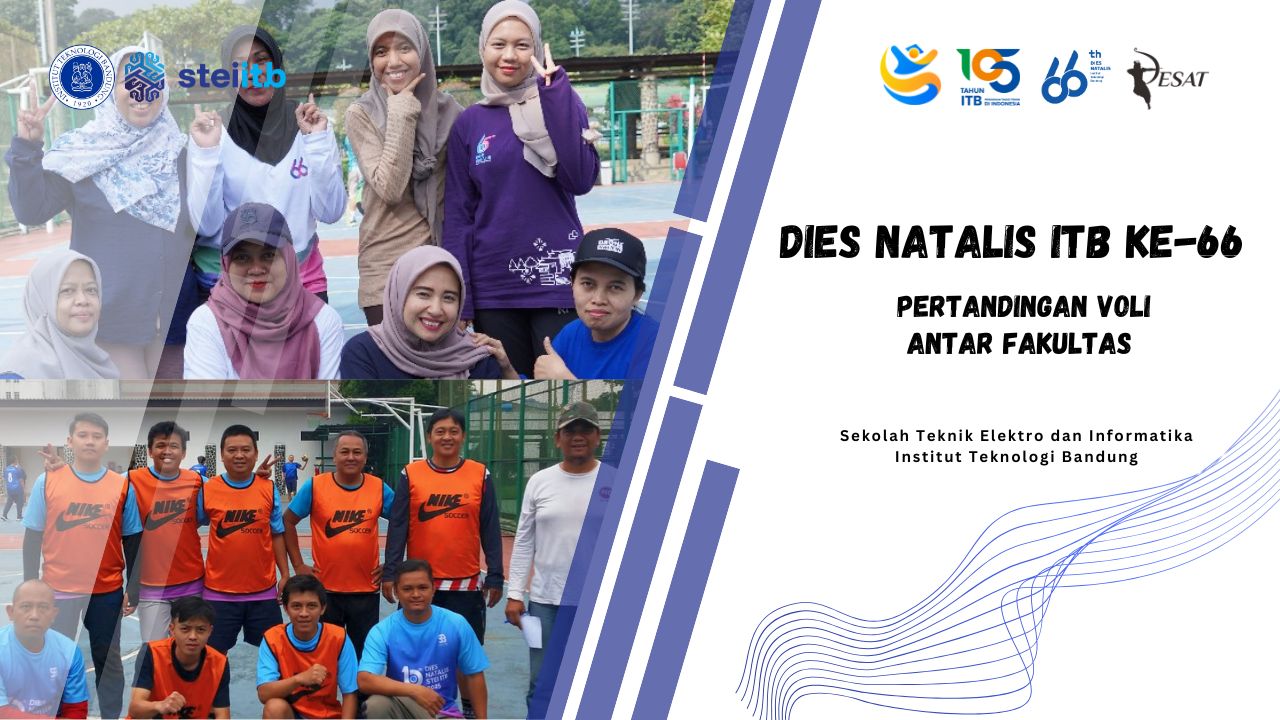 STEI ITB Ikut Meriahkan Dies Natalis ITB ke-66 Lewat Semangat Sportivitas di Lapangan Voli