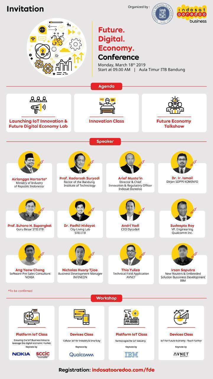 Future Digital Economy Conference Indosat, Prof. Suhono Harso Supangkat & Dr. Fadhil Hidayat sebagai Pembicara