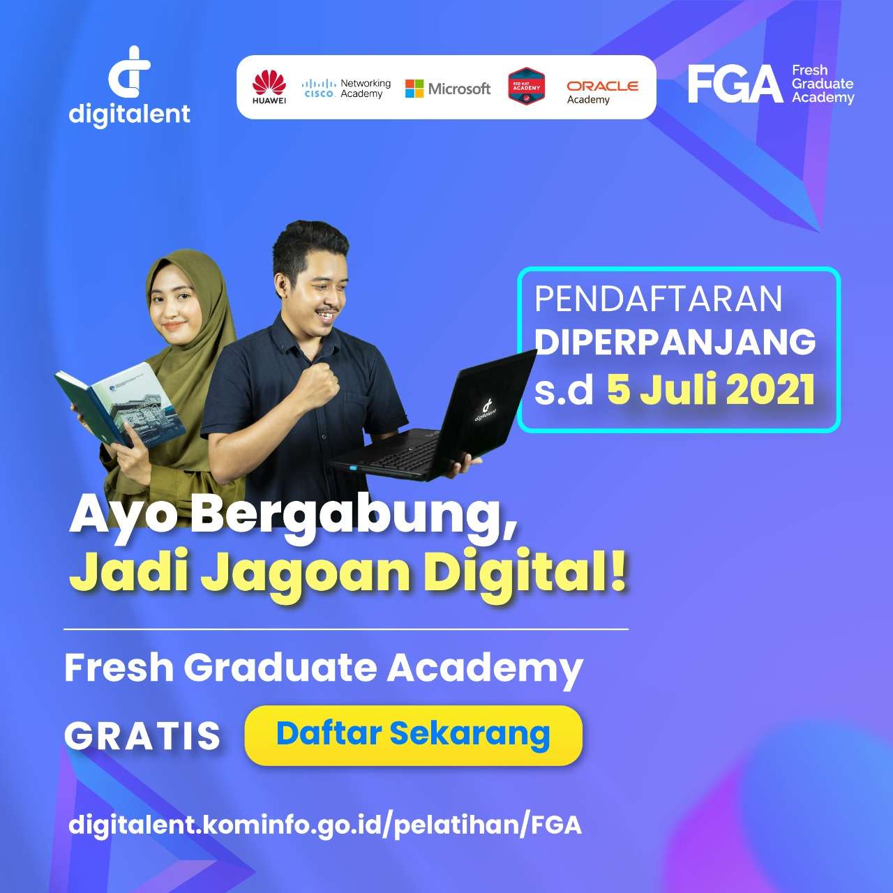 Digitalent Fresh Graduate Academy; Dibuka Sampai Tanggal 5 Juli