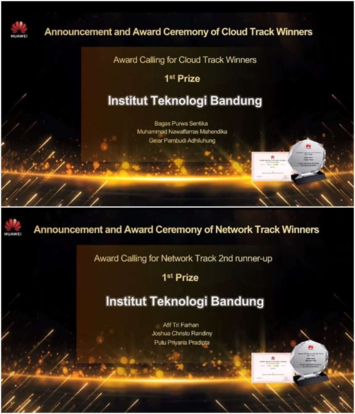 STEI ITB Team Sweeps Every Award in the 2020 Huawei ICT Competition at the Asia Pacific level