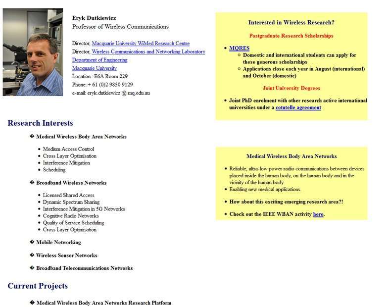Kuliah Umum dari Prof. Eryk Dutkiewicz-Macquarie University in Sydney, Australia