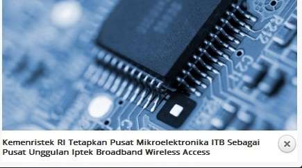 PME ITB sebagai Pusat Unggulan Iptek Bidang BWA