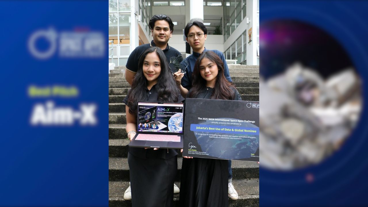 Mahasiswa STEI ITB Raih Penghargaan Global Nominee and Local Winner NASA International Space Apps Challenge 2025