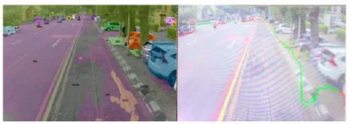 Gambar 6. Inferensi segmentasi pada citra dengan menggunakan deep learning.