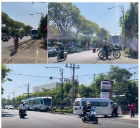 Gambar 12. Proses pengujian di lingkungan mixed traffic