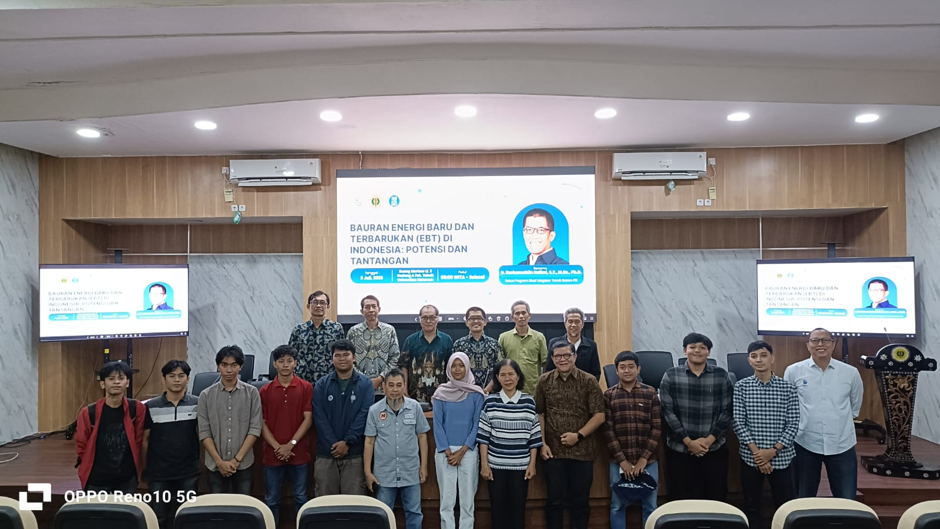 Kuliah Umum EBT Buka Peluang Integrasi Pendidikan dan Riset STEI ITB–UNRAM